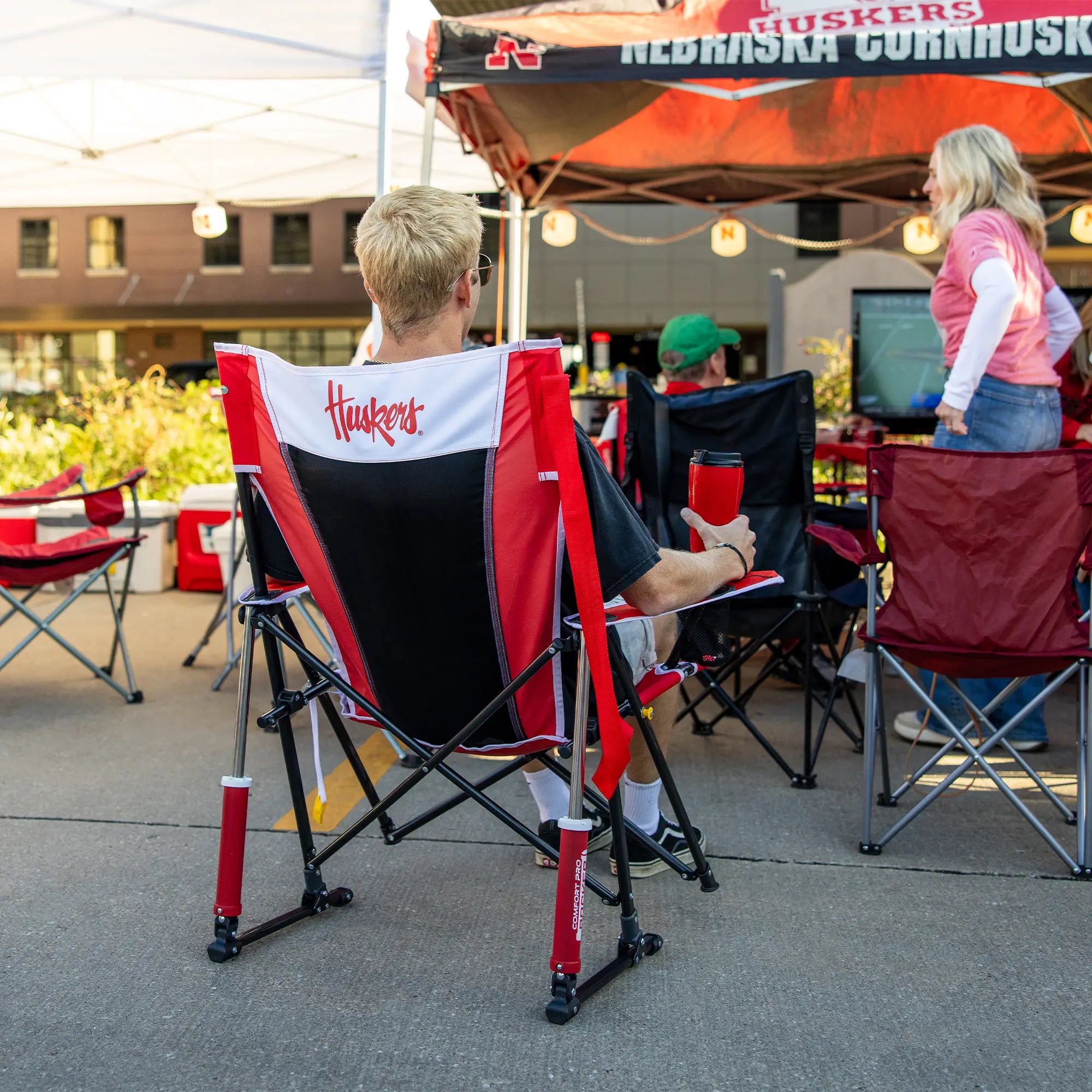 College Comfort Pro Rocker™ - Nebraska Cornhuskers